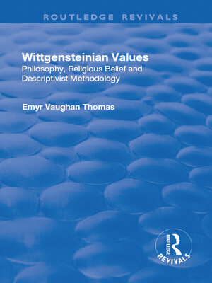 cover image of Wittgensteinian Values